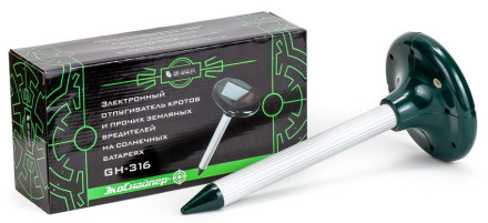 Отпугиватель кротов на солнечных батареях "ЭкоСнайпер GH-316" Отпугиватель кротов на солнечных батареях "ЭкоСнайпер GH-316"